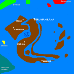 Map of Terumahilana "Land of Trees and Mist"